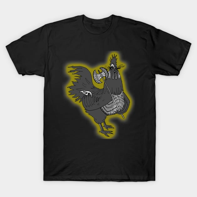 Greek Myth Chickens - Ares T-Shirt by GreekMythComix